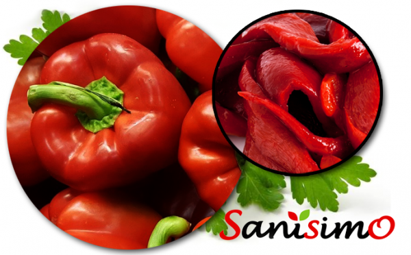 Pimientos Rojos Asados en Tiras - Sanísimo